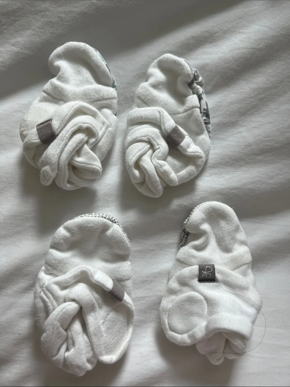 2 pack botties Baby Set Gray Accessories